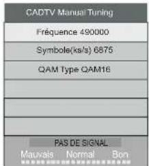 HAIER LE50M600CF - 2.2) Recherche manuelle DTV (DVB-C) - 2