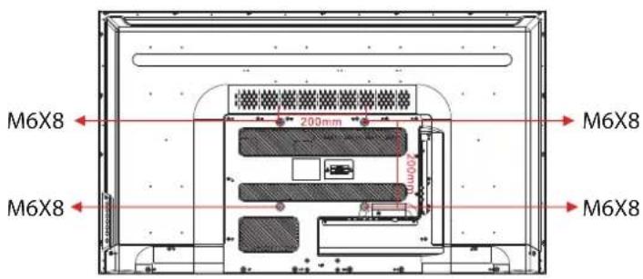 HAIER LE50M600CF - RICHTLIJNEN VOOR MONTEREN AAN EEN MUUR - 3