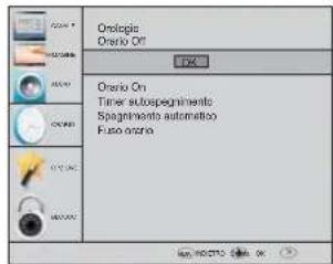 HAIER LE50M600CF - Menu orario - 1