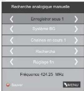 HAIER LE50M600CF - 3) Recherche manuelle de programmes    analogiques (ATV): - 1