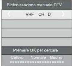HAIER LE50M600CF - 2.1) Sintonizzazione manuale DTV (DVB-T) - 2