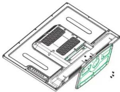 HAIER LE29C810C - Instrucción sobre el montaje del soporte base - 2