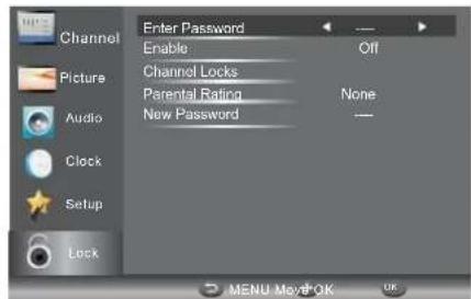 HAIER LE29C810C - LOCK MENU - 1