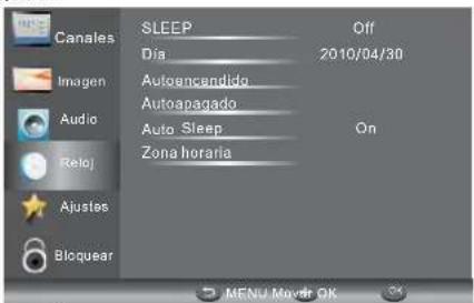 HAIER LE29C810C - Menu RELOJ - 1