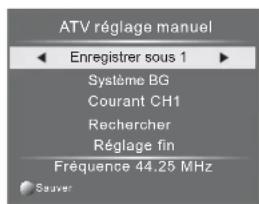 HAIER LE29C810C - 3) Recherche manuelle ATV analogue - 1