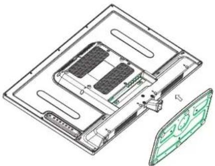 HAIER LE29C810C - Montagewijze van het voetstuk - 1
