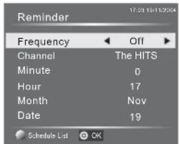 HAIER LE29C810C - Reminder (Blue Button) - 1