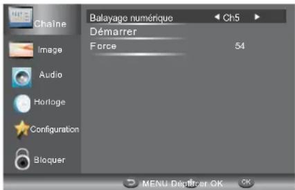 HAIER LE29C810C - 2.1)Recherche manuelle DTV (DVB-T) - 1