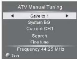 HAIER LE29C810C - 3) ATV Manual tuning : - 1