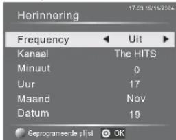 HAIER LE29C810C - Herinnering (blauwe toets) - 1