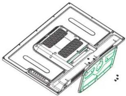 HAIER LE29C810C - Montagewijze van het voetstuk - 2
