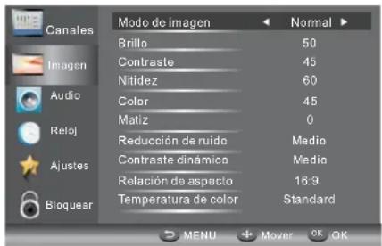 HAIER LE29C810C - MENU DE IMAGEN - 1