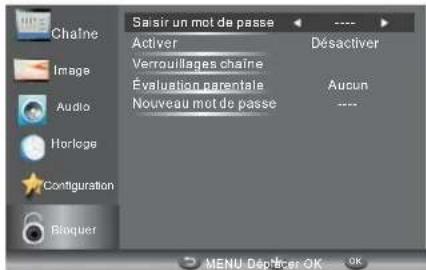 HAIER LE29C810C - MENU VERROVILLAGE - 1