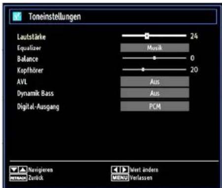 SCHAUB LORENZ 32LT33 - Klangeinstellungen konfi gurieren - 1