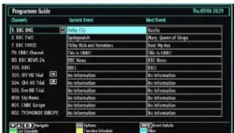 SCHAUB LORENZ 32LT32 - Viewing Electronic Programme Guide (EPG) - 1