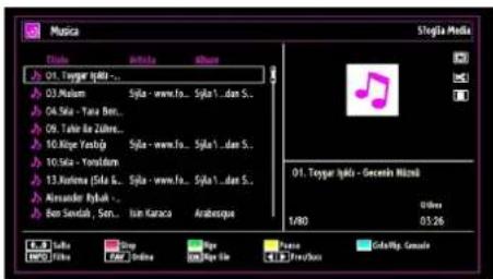 SCHAUB LORENZ 32LT32 - Visualizzazione di fi le musicali tramite USB - 1