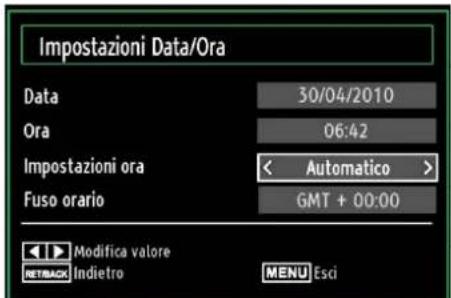 SCHAUB LORENZ 32LT32 - Configurazione delle impostazioni data ora - 1