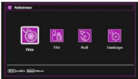 SCHAUB LORENZ 32LT32 - Medien-Wiedergabe durch Benutzen des Medienbrowsers - 1
