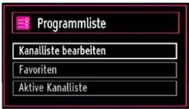 SCHAUB LORENZ 32LT32 - Sender verwalten: Programmliste - 1