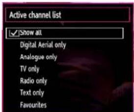 SCHAUB LORENZ 32LT32 - Managing Stations: Sorting Channel List - 1