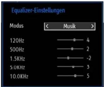 SCHAUB LORENZ 32LT31 - Optionen des Menüss Klangeinstellungen - 1