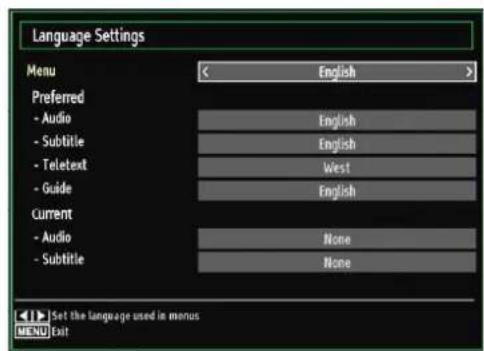 SCHAUB LORENZ 32LT30 - Configuring Language Preferences - 1