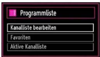 SCHAUB LORENZ 32LT30 - Sender verwalten: Kanalliste - 1