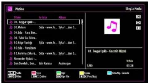 SCHAUB LORENZ 32LT30 - Visualizzazione di musica tramite USB - 1