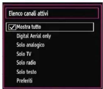 SCHAUB LORENZ 26LT30 - Gestione delle Stazioni: Ordinamento dell'Elenco dei Canali - 1