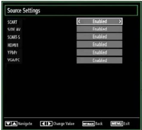 SCHAUB LORENZ 26LT30 - Configuring Source Settings - 1