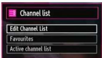 SCHAUB LORENZ 26LT30 - Managing Stations: Channel List - 1