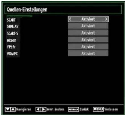 SCHAUB LORENZ 26LT30 - Quellen-Einstellungen - 1