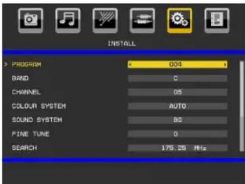 MANHATTAN MT2211DVX12 - Install Menu - 1