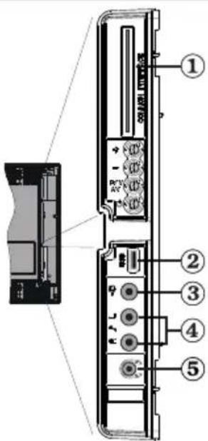 MANHATTAN MT2211DVX12 - Viewing the Connections - Side Connectors - 1