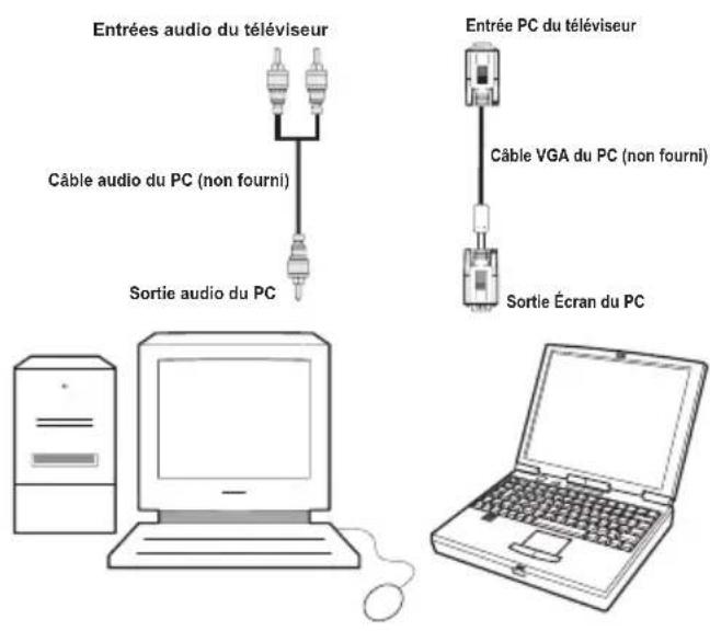 MANHATTAN MT2211DVX12 - Connexion du téléviseur LCD à un PC - 2