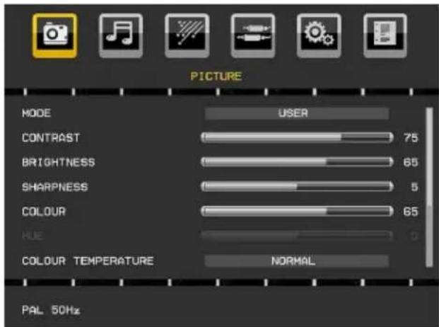 MANHATTAN MT2211DVX12 - Picture Menu - 1