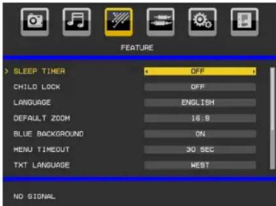 MANHATTAN MT2211DVX12 - Feature Menu - 1
