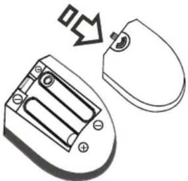 MANHATTAN MT2211DVX12 - Inserting Batteries into the Remote Control - 1