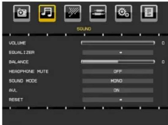 MANHATTAN MT2211DVX12 - Sound Menu - 1