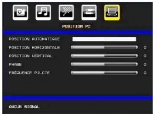 MANHATTAN MT2211DVX12 - Menu position de l'imag du PC-VGA - 1