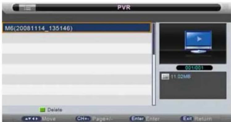 Sunstech TLEXI1663HD - PVR Menu - 1