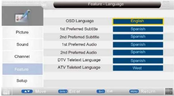 Sunstech TLEXI1663HD - Language - 1