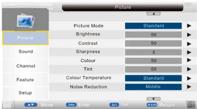 Sunstech TLEXI1663HD - Menu de imágenes - 1
