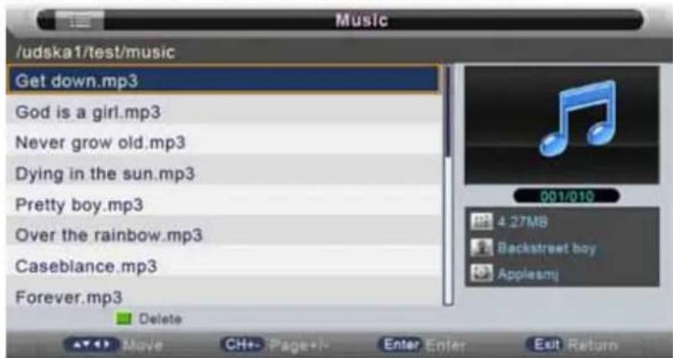 Sunstech TLEXI1663HD - Music Menu - 2