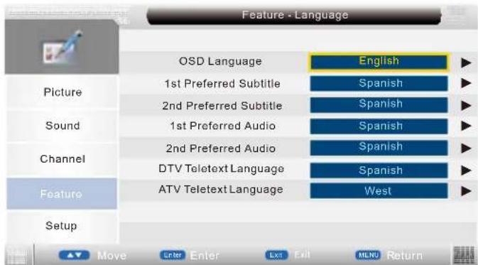 Sunstech TLEXI1663HD - Menu de sistemas - 4