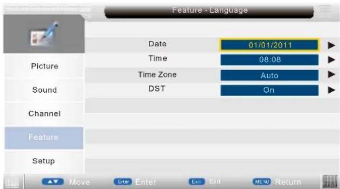 Sunstech TLEXI1663HD - Menu de sistemas - 5