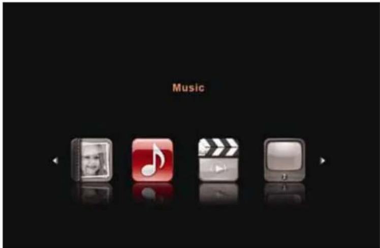 Sunstech TLEXI1663HD - Music Menu - 1