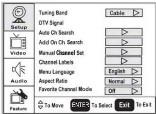 Dynex DXLCD32 - Para usar el menu de pantalla: - 1