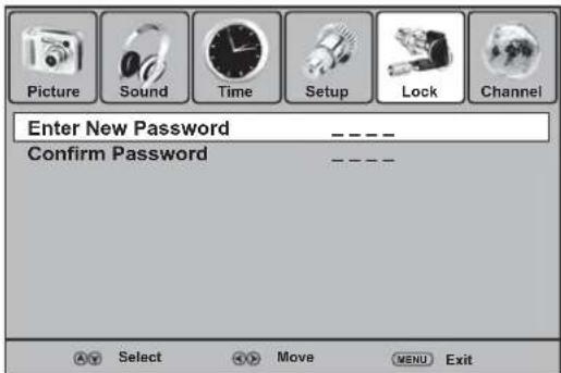 Dynex DXLCD3209 - To set the password: - 3