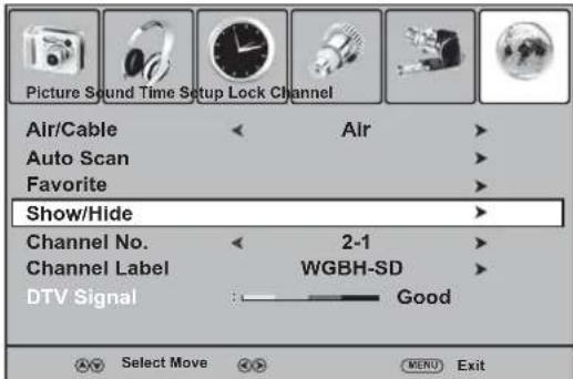 Dynex DXLCD3209 - Eliminación de canales memorizados - 2